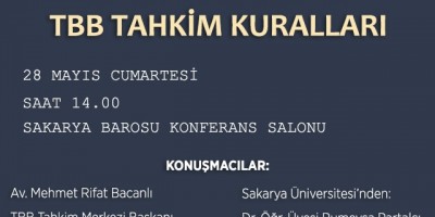 TAHKİM EĞİTİMİ VE TBB KURALLARI