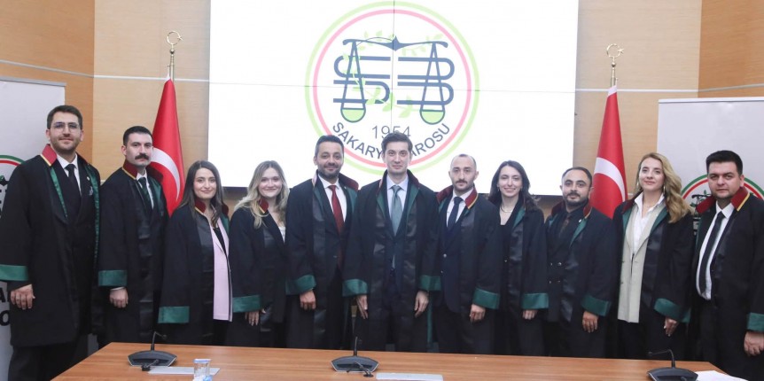 SAKARYA BAROSU’NDA YENİ DÖNEM: BAŞKAN VE KURUL ÜYELERİ MAZBATALARINI ALDI