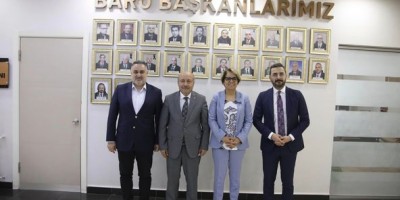 İl Göç Müdürü Latifoğlu'ndan Baro Başkanı Yıldız'a ziyaret